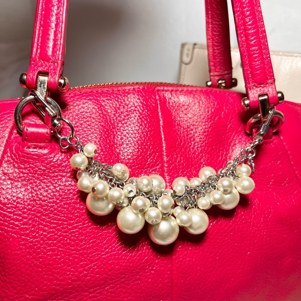 Handmade Bag Charm Faux Pearl